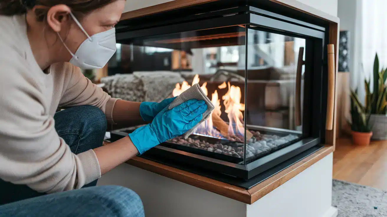 Slik unngar du soting glasset peisen featured