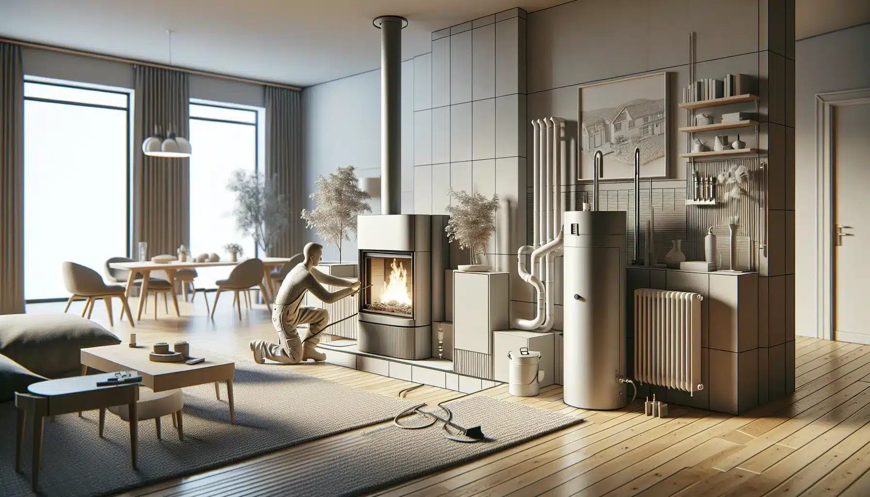 Slik f&aring;r du mest mulig ut av en peis med vannkappe &ndash; tips for effektiv varme og lavere str&oslash;mregning &ndash; illustrasjon 2