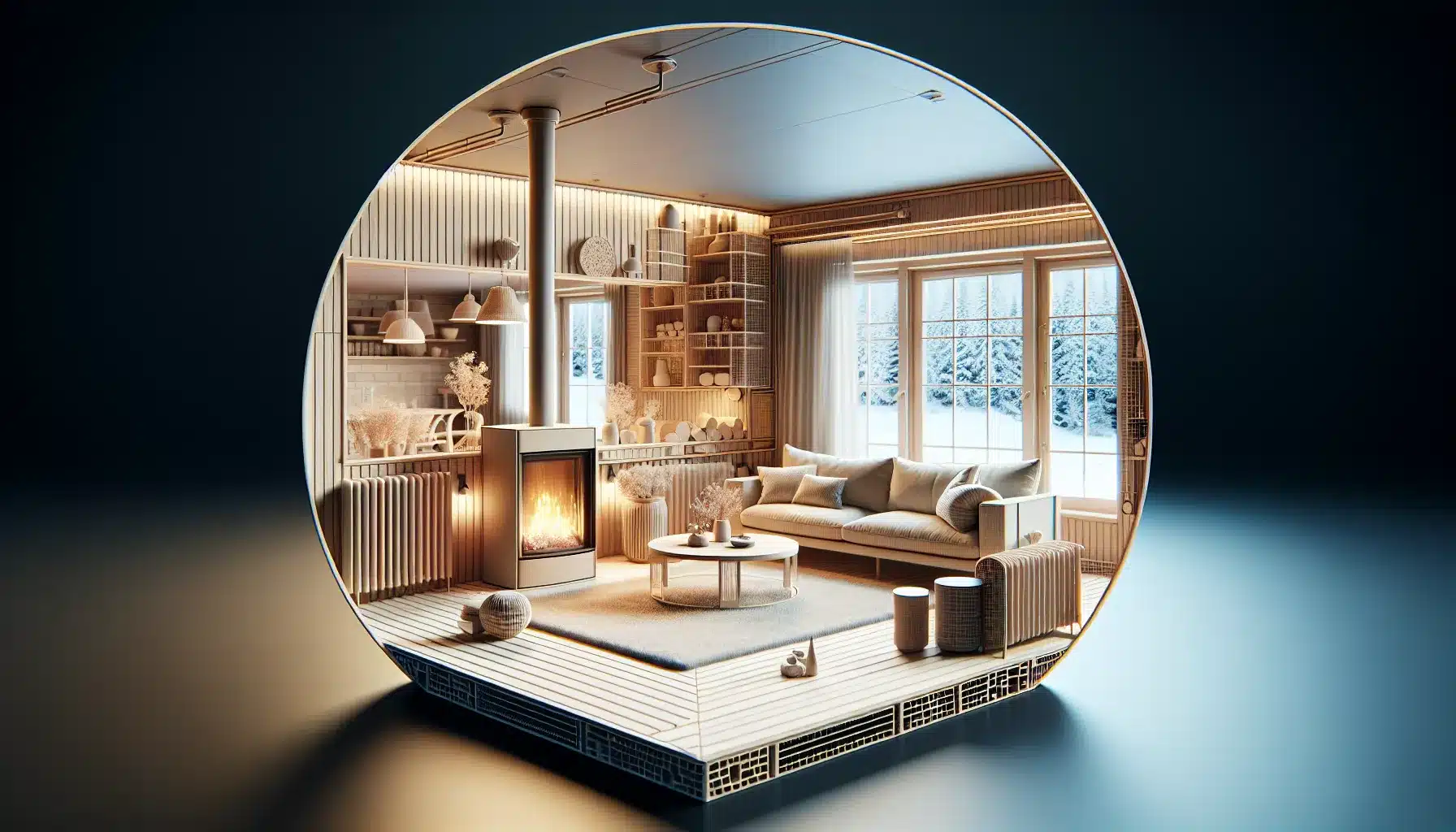 Slik f&aring;r du mest mulig ut av en peis med vannkappe &ndash; tips for effektiv varme og lavere str&oslash;mregning &ndash; illustrasjon 1