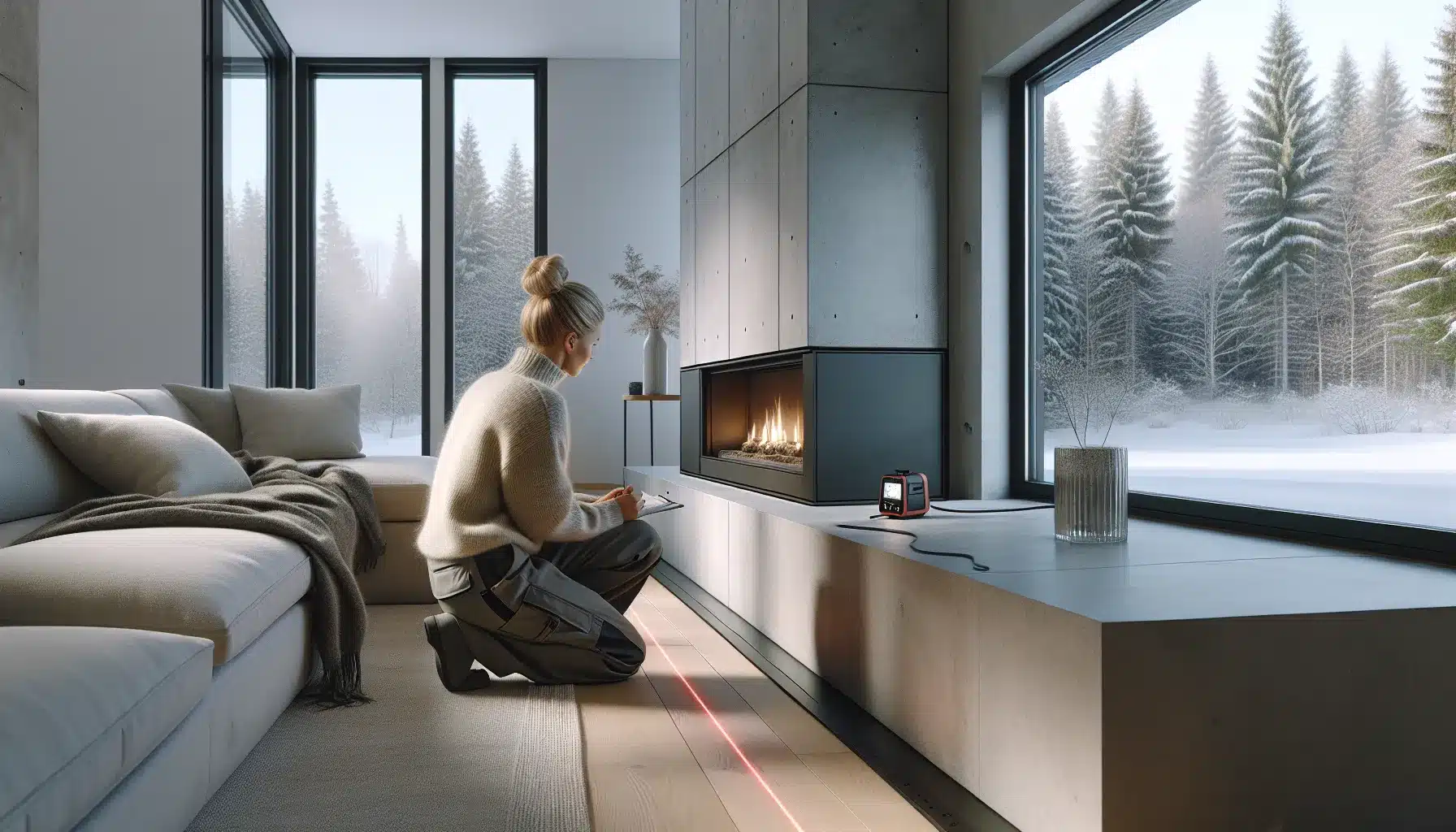 Slik kan du kombinere estetikk og funksjonalitet i peisdesign &ndash; illustrasjon 1